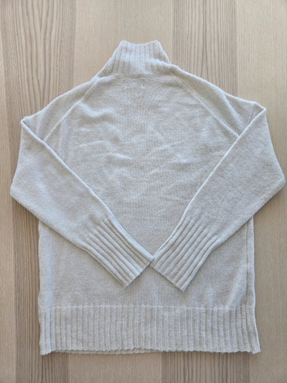 NWOT ONLY Gabrielle Soft Knit Turtleneck Sweater in Oatmeal - Picture 5 of 9